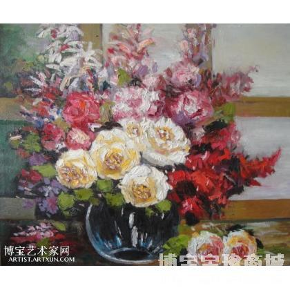 张海英《静物花卉2》 类别: 油画X